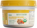BareOrganics Mushroom Memory Blend Poudre – Supplément de champignons bio super-alimentaire avec Lion, Reishi, Maitake & Turkey Tail, Vegan Adaptogenic Poudre - 4 oz