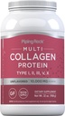 Piping Rock Multi Collagen Protein Powder | 32oz | Supplement for Women and Men | Types I, II, III, V, X | Unflavored | Non-GMO, Gluten Free