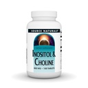 Source Naturals Inositol et Choline 800 mg soutient la fonction nerveuse saine - 100 comprimés