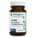 Métagène SpectraZyme Enzyme Complex - Enzymes digestifs à base végétale pour la décomposition des protéines, des graisses et des glucides - Soutient l'indigestion, le blottis et la santé des colonies* - Sans gluten, végétalien - 60 capsules
