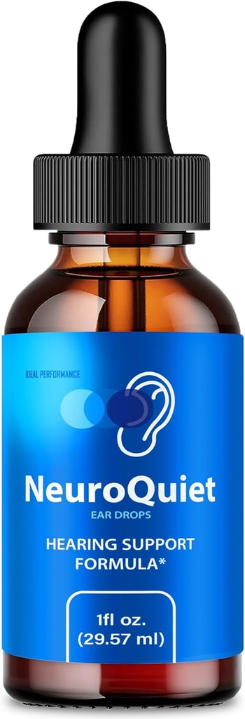 NeuroQuiet Acouphène Relief pour les oreilles sifflantes NeuroQuiet Soutien auditif gouttes liquides, Neuro silencieux auditif Clarté et supplément auditif sain, Neuro silencieux Toutes les évaluations de formules naturelles (1 paquet)