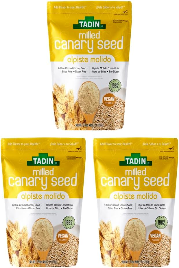 Graines de Canaries au sol Supplément alimentaire 100% naturel pour la consommation humaine (3 P...