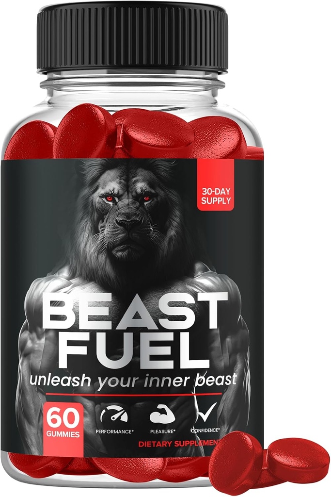Gummies de carburant Nutravia Beast - Boost supplémentaire BeastFuel Performance Formula Booster (60 Gummies)