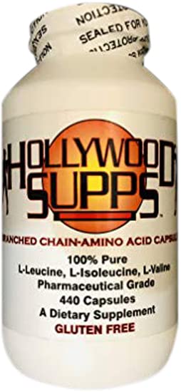 Hollywood Supps BCAA Capsules 100% Pure 3200mg Fabriqué aux États-Unis
