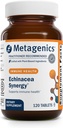 Métagène Echinacea Synergy - Soutien immunitaire à base de plantes avec Echinacea, graines de Perilla, réglisse, gingembre et vitamine C - Soutiens Relief respiratoire et allergique - Végétarien - Certifié cGMP - 120 comprimés