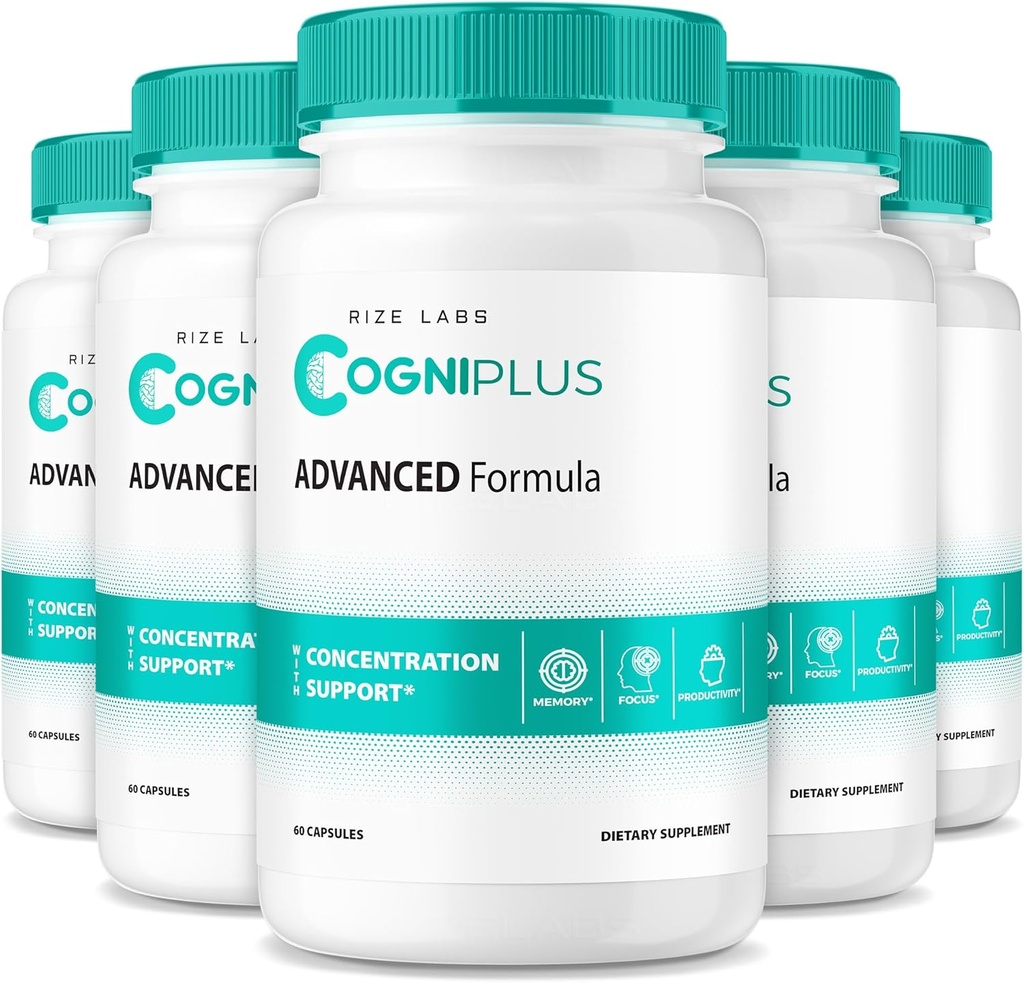 Rize labs Cogni Plus Capsules – Formule de support de Focus quotidien avec un mélange équilibré pour la clarté, la mémoire et l'alerte.