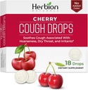 HERBION Naturals Toux gouttes, complément alimentaire, Toux apaisante, pour les adultes et les enfants de plus de 6 ans, Pas d'arôme artificiel, Pas de couleur ajoutée (18 Compte (paquet de 1), Cerise)