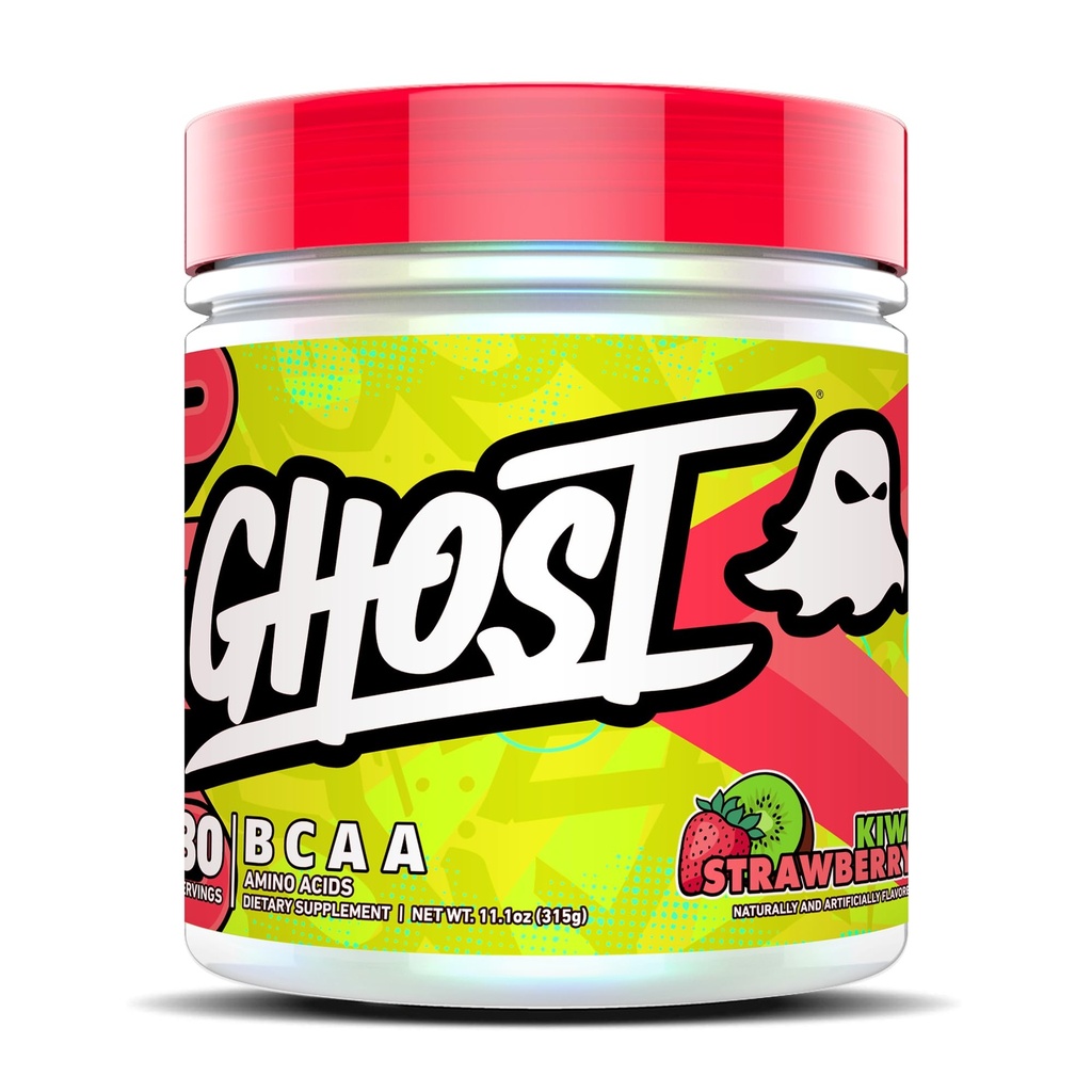 Supplément d'acides aminés en poudre de la BCAA, fraise Kiwi - 30 portions - Sans sucre intra, post et pré-entraînement Amino poudre et boisson de récupération, 7G BCAA