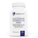 FürstenMED glucosamine Chondroïtine MSM supplément - Chondroïtine et glucosamine suppléments nutritionnels pour os et santé normale du cartilage - soutenir la santé articulaire normale avec la vitamine C - 180 capsules