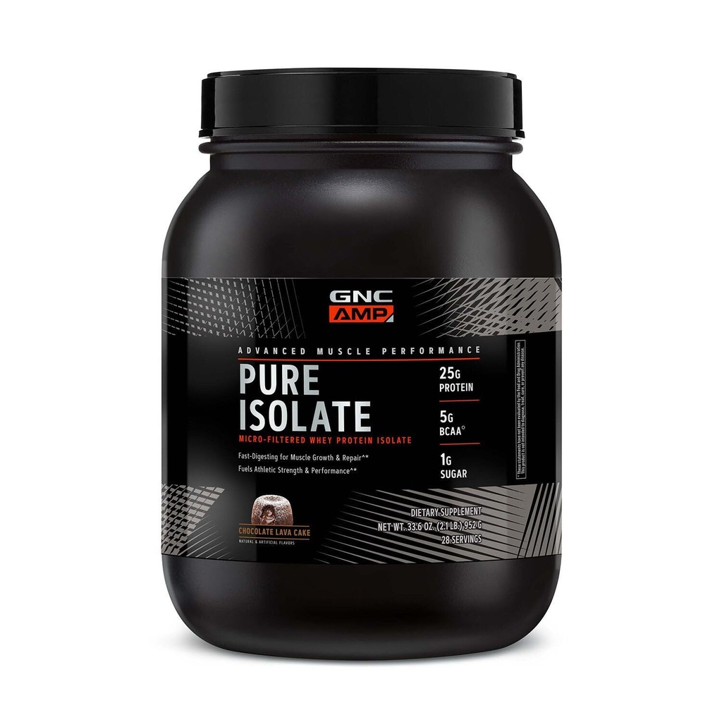 GNC AMP Protéines Isolées pures - Cake de lava au chocolat (28 portions)