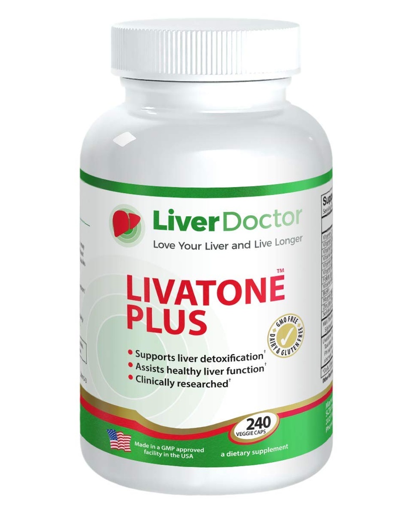Plus Capsules de désintoxication du foie Nettoyage du foie et pilules de désintoxication avec le chardon et les antioxydants (240 Nombre)