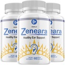 Zeneara complément de soutien de l'oreille saine, Zeneara soulagement de l'oreille, traitement Zeneara Tinnitus, gélules Zeneara de force maximale, Zeneara pour le soutien auditif (3 pack - 180 capsules)