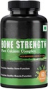 Onze zones de concentration osseuse - Calcium à base végétale, magnésium, zinc, vitamine D3, VIT B12, K2 - OGM, soja, ingrédients sans gluten - complément alimentaire complet pour la santé des os - 60 capsules amies des végétaliens