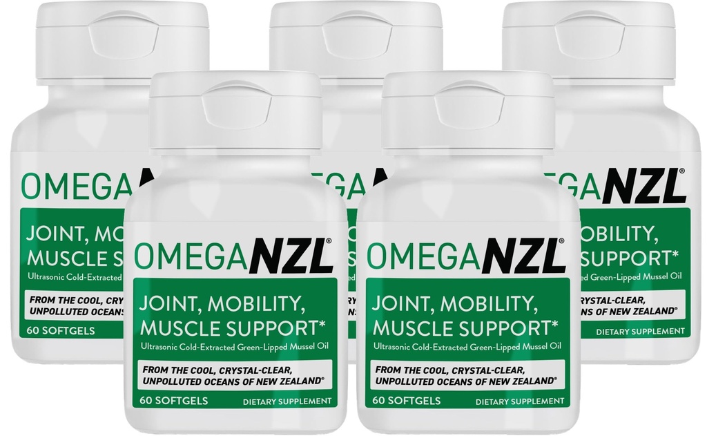 Supplément de soutien de joint oméga-3 original, meilleur soulagement des muscles naturels, huile de moules à l'état vert, 300 softgels, sans arrière-goût de poisson