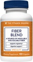 Le mélange de fibres de vitamine Shoppe, source naturelle de fibres insolubles et solubles, soutient la santé et la régularité digestives (100 capsules)