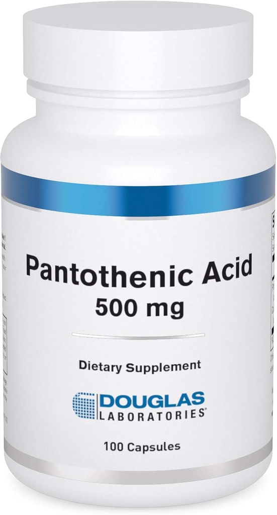 Douglas Laboratories Acide pantothénique 500 mg de vitamine B5 pour soutenir la production d'énergie cellulaire et le métabolisme*