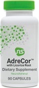 NeuroScience Cortisol Manager & Adrenal Support Suppléments for Daily Energy - AdreCor avec racine de réglisse - L Tyrosine et plus pour combattre la fatigue et promouvoir une réponse au stress saine (90 capsules)