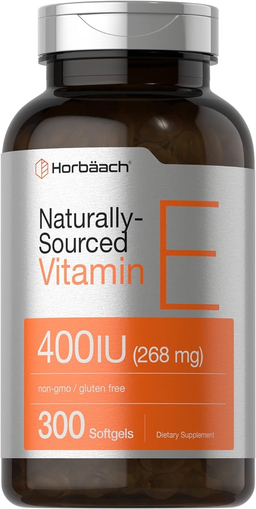Horbäach Vitamine E Capsules de softgel (en anglais seulement) 400 iu.