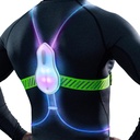 noxgear Tracer2 Veste d'éclairage multicolore et réfléchissante, rechargeable, ultra-brillant pour les coureurs