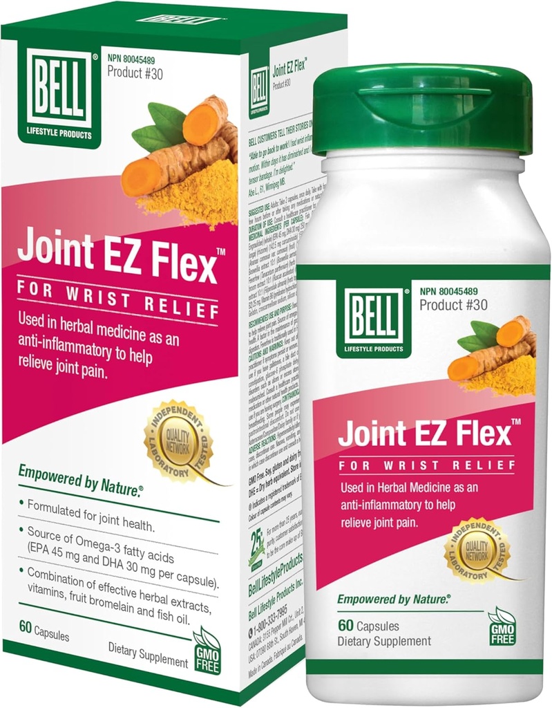 Syndrome du tunnel carpien de Bell (60 capsules)