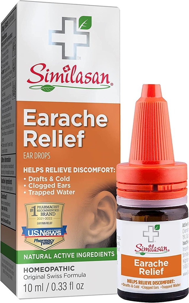 Similasan Drops d'oreilles de soulagement d'oreilles 10 mL