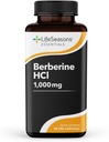 LifeSeasons Berberine - Soutien à la digestion, au coeur et à la santé immunitaire - Équilibre les niveaux de sucre et de lipides dans le sang - 1000 mg par portion - 90 capsules