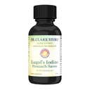 Estomac Saver de Dr Clark Store, contient de l'iode 2 % iode granulaire - 1 fl. Oz avec une goutteuse et une capsule de cône pour voyager