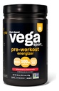 Vega Sport Pre-Workout Energizer, Strawberry Lemonade - Poudre de pré-entraînement pour les femmes et les hommes, soutient l'énergie et le focus, électrolytes, végétalien, kéto, sans gluten, non OGM, 1,1 lb
