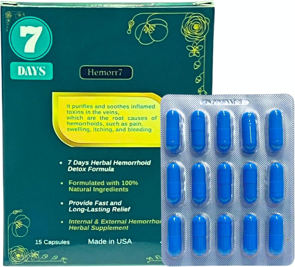 Remède à base de plantes hémorroïdes, 7 jours Formule de désintoxication, remèdes à base de plantes Travaillez pour traiter les causes profondes des hémorroïdes pour le soulagement de longue durée.