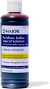Major 10% Solution topique liquide Povidone-Iodine, USP - Antiseptique topique pour les coupures, les éclats, les brûlures et les blessures cutanées mineures - 8 Fl. Oz.