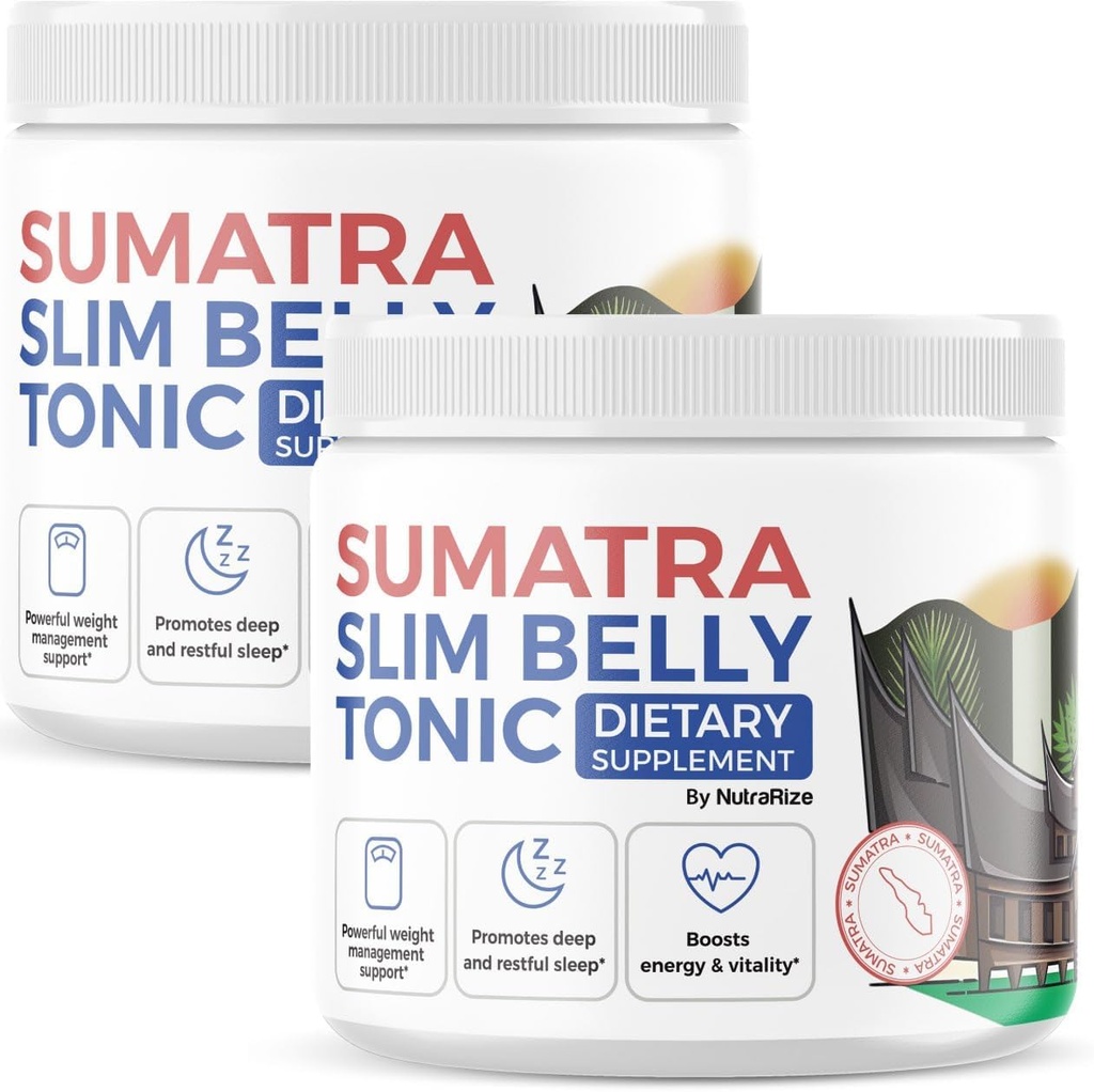 NutraRize (Pack of 2 Sumatra Slim Belly Tonic Poudre - Supplément alimentaire, Poudre de force maximale tout naturel, Commentaires