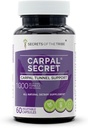 Secrets de la tribu - Carpal Secret, support du tunnel carpien, mélange de suppléments à base de plantes (60 capsules)