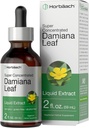 Horbäach Damiana Leaf Teinture d'herbes de 2 fl oz. Super concentré. Extrait liquide sans alcool.