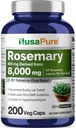 Capsules de Rosemary NusaPure : 20:1 Extrait, 400 mg Équivalent à 8 000mg.