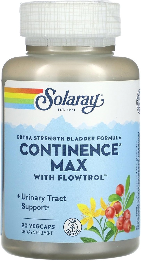 SOLARAY Continence Max avec/Flowtrol, Veg Cap (Carton)