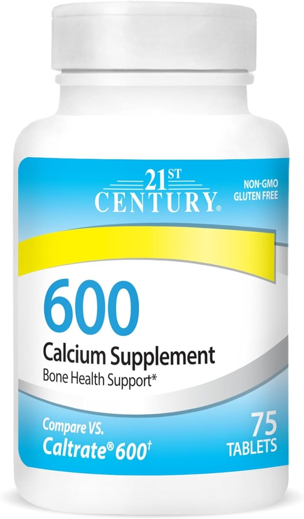 21st Century Calcium Supplement, 600 mg, 75 Count