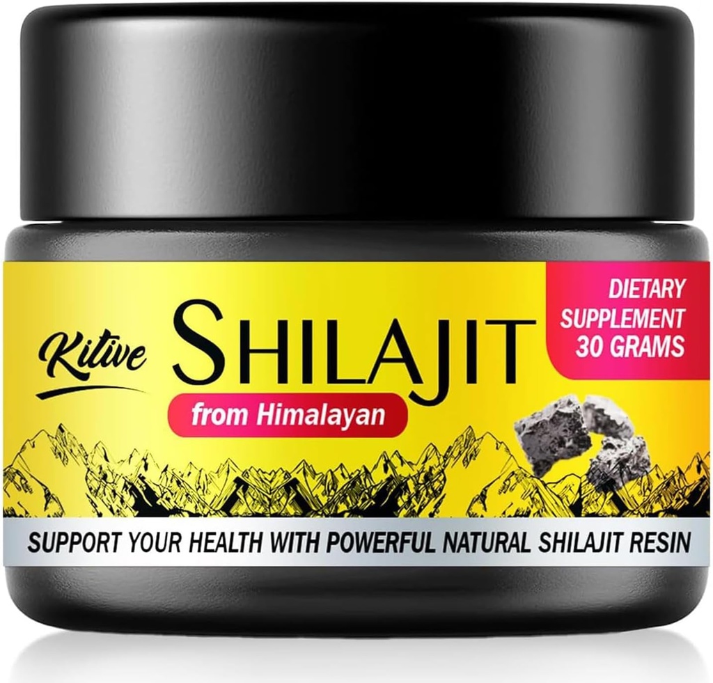 Résine biologique Shilajit Pure Himalayan: Shilajit pour hommes et femmes 30 g