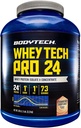 BODYTECH Whey Tech Pro 24 Poudre de protéines - Mélange d'enzyme protéique avec BCAA pour alimenter la croissance et la récupération musculaire, idéal pour la construction musculaire après l'entraînement - shortcake fraise (5 livres)
