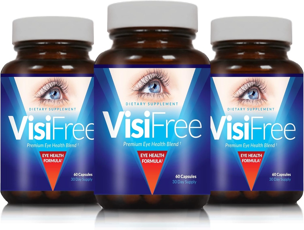 Suppléments pour les yeux pour adultes - Meilleures capsules pour la santé des yeux - Comprend Vitamine & Mineral pour une vision claire et saine - Capsules pour l'amélioration de la vue - 3-Pack