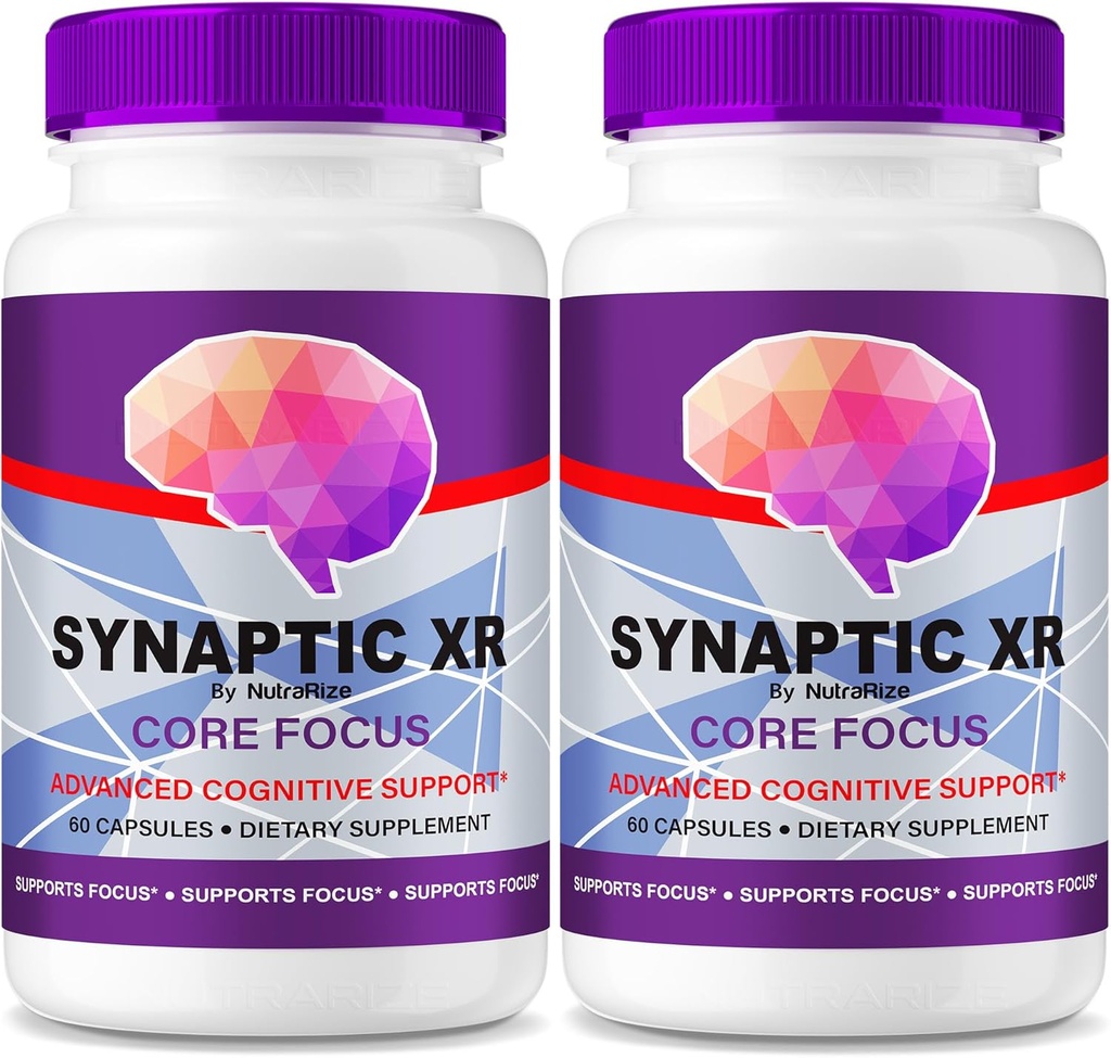 NutraRize (Pack de 2 Synaptic XR – Capsules de soutien quotidien avec un mélange équilibré pour la focalisation, la netteté et la performance quotidienne)