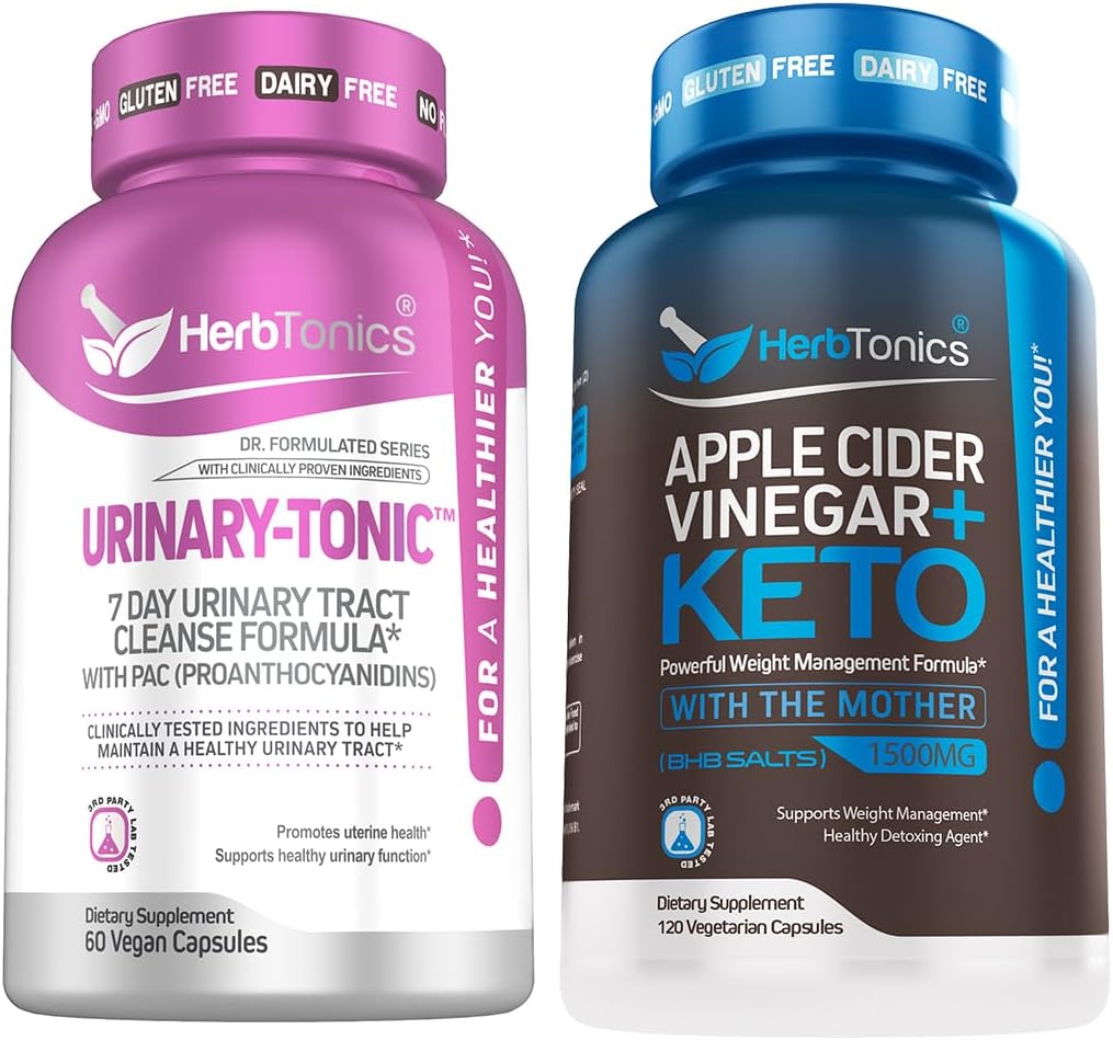 Herbtonics Traitement rapide de nettoyage de l'urinaire de tract d'action de la formule UTI avec 36 mg de PAC