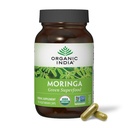 ORGANIQUE INDIA Moringa Capsules Organic - Moringa Supplément - Green Superfood, Moringa Leaf Capsules, Pure Supergreen, Vegan Greens, Multivitamine de la nature, Vegan, Sans gluten - 90 Capsules