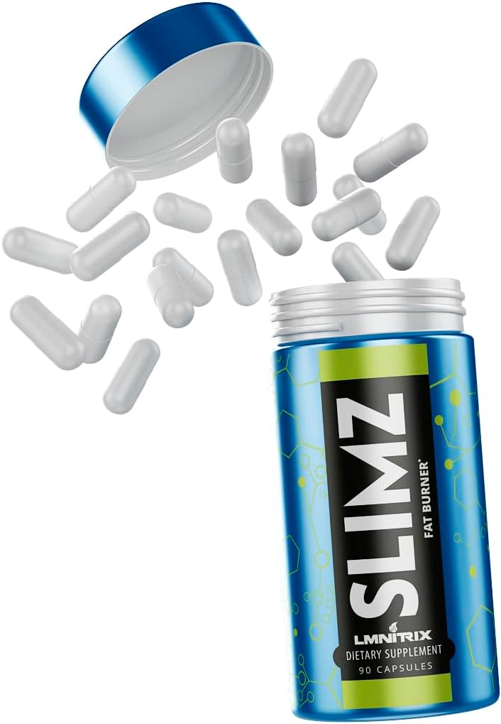SLIMZ Fat Burner & Mood Enhancer - pilules de régime qui fonctionnent - Supplément perte de poids - Perdre du poids, se débarrasser du stress et prendre le contrôle de votre voyage de bien-être - 90 capsules