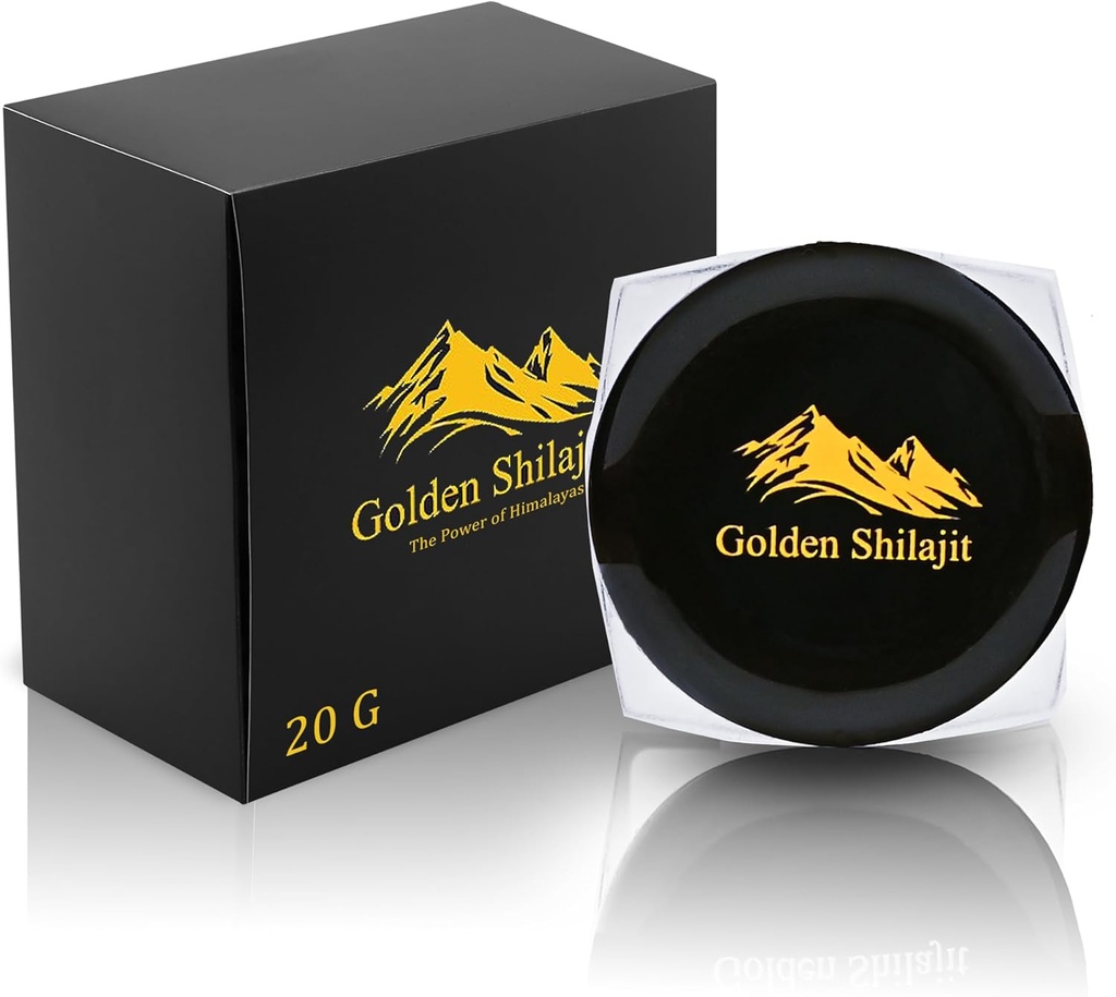 Shilajit pour les femmes et les hommes Résine de shilajit biologique pure himalayenne -Golden Grade 20000mg 100% pur Shilajit contient de l'acide fulvic et des minéraux traces shilajit Supplément -1 Pack