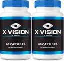 NutraRize (2 Pack) Capsules X Vision – Formule quotidienne d'assistance oculaire avec des ingrédients naturels pour aider à maintenir le bien-être visuel et le confort des yeux