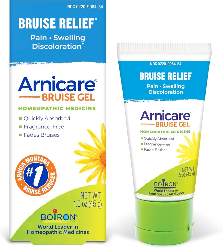 Boiron Arnicare Gel de contusion pour soulager la douleur, l'inflammation ou le gonflement, la douleur et la décoloration - Non gras et sans parfum - 1,5 oz