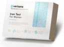 Test de fer pour les femmes – Déterminez votre valeur de ferritine et un éventuel déficit en fer – Facile et pratique chez vous par CLIA-Certified Lab – Verisana