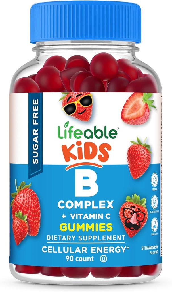 Complexe Vitamine B Lifeable sans sucre pour les enfants Complexe B avec vitamine C