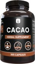 Ingrédients originaux purs Cacao (365 Capsules) Pas de Magnésium ou de Rice Fillers, Toujours Pure, Verified Lab