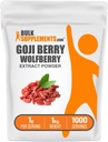BulkSupplements.com Wolfberry Extract Powder -Goji Berries Supplement, Fruit Powder - Vegan & Gluten Free, 1g per Serving, 1kg (2.2 lbs) (Pack of 1)